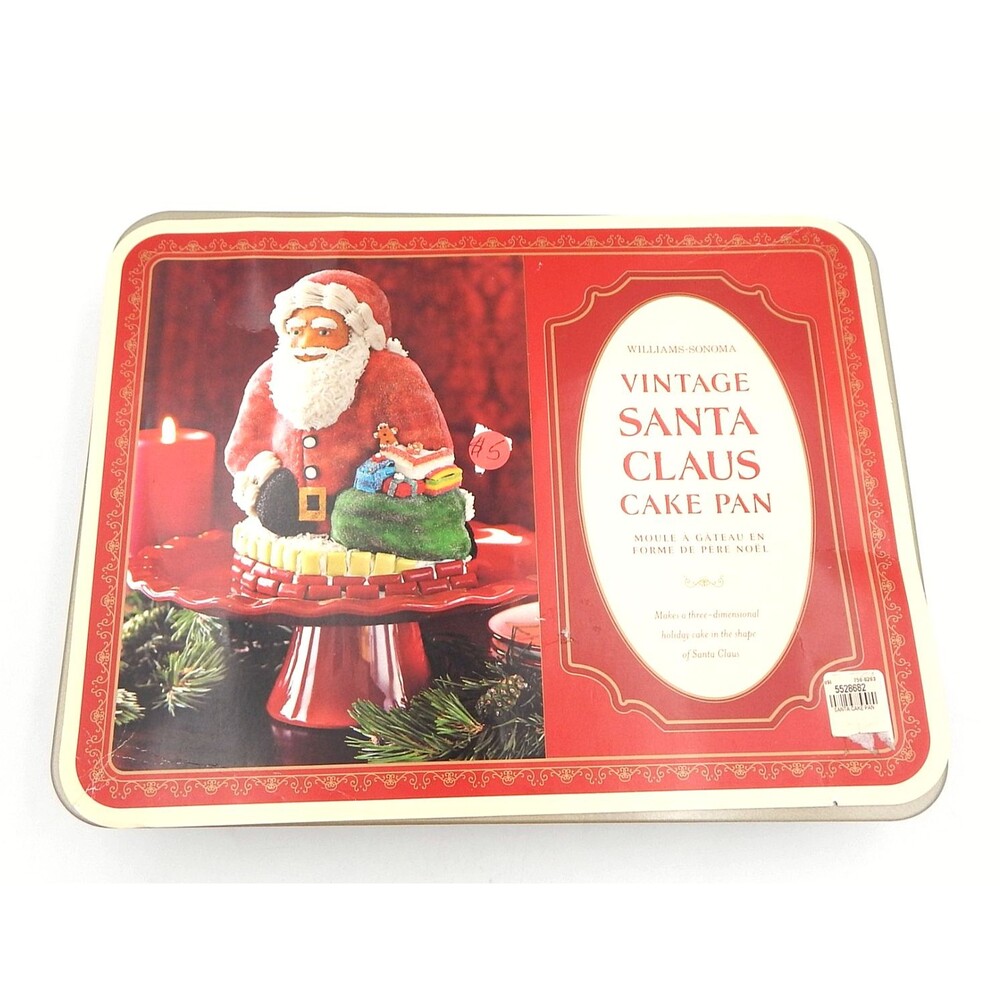 Williams-Sonoma Nordic Ware Vintage Santa Claus 3D Non-Stick Cake Pan Mold